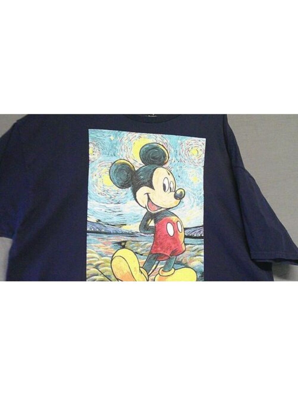 Disney Mickey Mouse Navy Blue T-Shirt Size 2XL